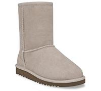 UGG for woman. 1016223 Classic Short II beige leather boots (40), Flat, None, Casual
