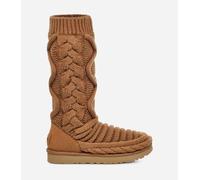 UGG® Classic Tall Chunky Knit Boot for Women in Brown, Size 6, Textile/Polyester/Cotton