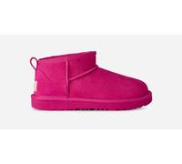 UGG® Classic Ultra Mini Boot for Kids in Dark Peony, Size 2, Twinface/Polyester/Wool