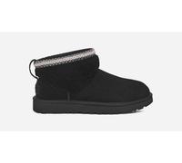 UGG® Classic Ultra Mini Maxi Curly Boot in Black, Size 6, Shearling/Suede/Recycled Materials