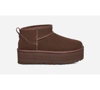 UGG® Classic Ultra Mini Platform Boot for Women in Brown, Size 7, Suede/Polyester/Wool