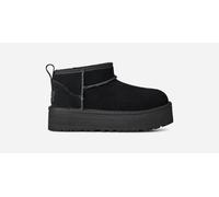 UGG® Classic Ultra Mini Platform for Kids in Black, Size 12K, Suede/Polyester/Wool