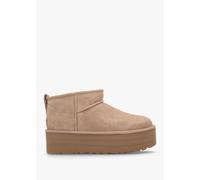UGG Classic Ultra Mini Sand Platform Boots Size: 38, Colour: Beige Sue