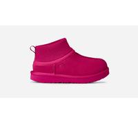 UGG® Classic Ultra Mini Stretch Cuff Boot in Dark Peony, Size 3, Polyester/Wool