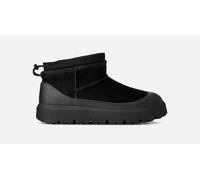 UGG® Classic Ultra Mini Weather Hybrid Boot in Black, Size 9, Suede/Polyester/Wool