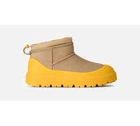 UGG® Classic Ultra Mini Weather Hybrid Boot in Mustard Seed/Summer Wheat, Size 7, Suede/Polyester/Wool