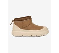 UGG® Classic Ultra Mini Weather Hybrid Boot in Brown, Size 8, Suede/Polyester/Wool