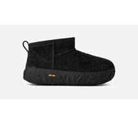 UGG® Classic Ultra Mini Wrap Tech Boot in Black, Size 11, Suede/Leather/Wool