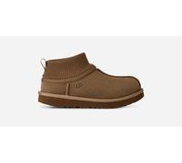 UGG® Classic Ultra Stretch Cuff for Kids in Brown, Size 1, Suede/Textile/Recycled Materials