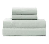 UGG Devon Luxury Sheet Set - Ultra-Soft Prewashed Comfort, 3 or 4-Piece Bedding Set with Flat Sheet, Fitted Sheet, and Pillowcases - Cozy and Breathable for Ultimate Relaxation (Sky Gray, Queen)