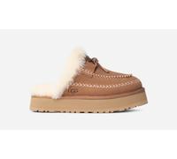 UGG® Disquette Alpine Slipper in Brown, Size 7, Suede/Polyester/Leather