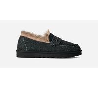 UGG® Ellis Loafer for Women in Black, Size 5, Suede/Polyester/Wool