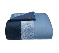 UGG Erie Blanket - Cable Knit Faux Fur Accent Throw - Fully Reversible Oversized Wrap Cozy Blanket - 50” x 70” - Oyster
