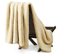 UGG Euphoria Plush Fur - Reversible Throw Blanket, Bone
