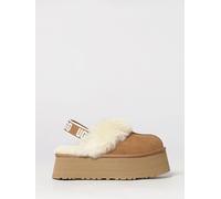 Ugg Funkette Suede Slingback Mules with Platform Wedge Sole - Size: 10 - female