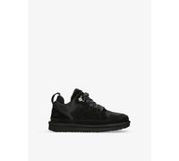 Ugg Girls Black Kids K Lowmel Logo-embroidered Suede Low-top Trainers 6-10 Years Eur 35 / 2.5 Uk Adult