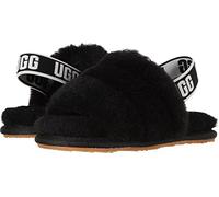 UGG Girl's Fluff Yeah Slide Slipper, Black, 8 UK Child