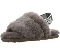 UGG Girl's Fluff Yeah Slide Slipper, Charcoal, 5 UK Child
