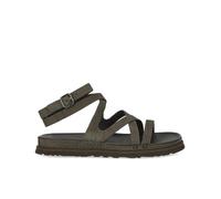 Ugg Goldengaze Embossed Ankle Wrap Sandals Brown EU 40 Woman