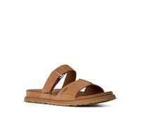 UGG Women's Mules GoldenGaze Slide, Brown Suede/Polyester/Leather, Size 3