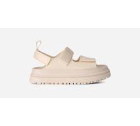UGG® GoldenGlow Glossy Sparkles Sandal in White, Size 13K, Polyester