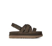 UGG® Goldenstar Gleam Sandal in Dense Smoke, Size 6, Suede/Polyester