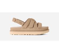 UGG® Goldenstar Gleam Sandal in Brown, Size 4.5, Suede/Polyester