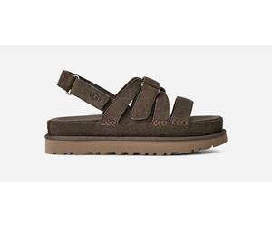 UGG® Goldenstar Gleam Sandal in Dense Smoke, Size 5.5, Suede/Polyester