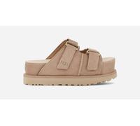 UGG® Goldenstar Hi Slide for Women in Tan, Size 8, Suede/Polyester