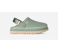 UGG® Goldenstar Meadow Accent Clog in Artichoke, Size 3, Suede/Polyester