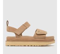 UGG® Goldenstar Sandal for Women in Tan, Size 8, Suede/Polyester