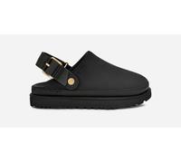 UGG® Goldenstar Villa Clog for Women in Black, Size 6.5, Nubuck/Polyester/Leather