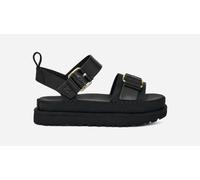 UGG® Goldenstar Villa Sandal for Women in Black, Size 8, Nubuck/Leather/Polyester