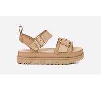 UGG® Goldenstar Villa Sandal for Women in Brown, Size 3, Nubuck/Leather/Polyester