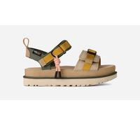 UGG® Goldenstar Wildwood Sandal in Sand Castle, Size 6, Suede/Polyester