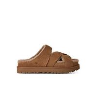 UGG 1178470 GREENPORT CROSS STRAP SLIDE Women's Sandals, CHESTNUT, 23.0 cm