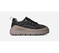UGG® Heritage Utility Trainer Knoll in Black/Campfire, Size 10, Suede/Polyester/Cotton