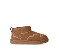 UGG Junior Classic Ultra Mini Western, Brown, Size 1 Older Brown