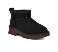 UGG K Classic Ultra Mini New Heights Girls' Fashion Boot, black, 1 Little Kid