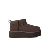 UGG K-Classic Ultra Mini Platform Boots & -Dark Brown, Brown, Size 13 Younger Brown