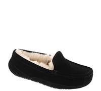 UGG Kids Ascot SLIPPER, Black Suede, 12 UK Child