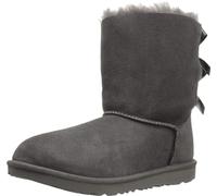 UGG Kids Bailey Bow II Classic Boot, Grey, 1 UK