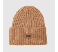 UGG Kids Chunky Rib Beanie in Tan, Ribbed One Size