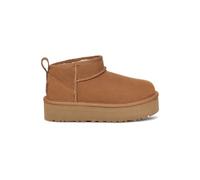 UGG® Classic Ultra Mini Platform Boot for Kids in Brown, Size 5, Suede/Polyester/Wool