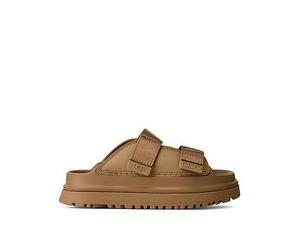 UGG Kids Goldenglow Slide, Beige, Size 1 Older Beige