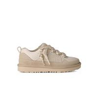 UGG® Lo Lowmel Sneaker for Kids in White, Size 13K, Suede/Textile/Polyester