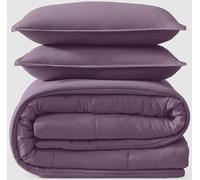 UGG Leonora Comforter Set with 2 Pillow Shams Lightweight Down Alternative Blanket Reversible Cozy Warm All Season Washable and Hypoallergenic Bedding Set, Full/Queen, Purple Shadow