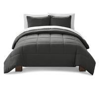 UGG Leonora Comforter Set with 2 Pillow Shams Lightweight Down Alternative Blanket Reversible Cozy Warm All Season Washable and Hypoallergenic Bedding Set, King, Charcoal Grey
