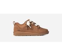 UGG® Lo Lowmel Sneaker for Kids in Brown, Size 2, Suede/Textile/Polyester