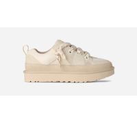 UGG® Lo Lowmel Sneaker for Women in White, Size 8, Suede/Textile/Recycled Materials